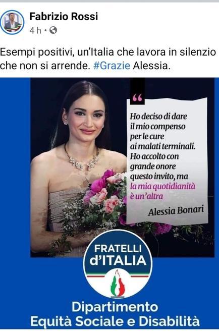 L’infermiera con il logo di Fratelli d’Italia Bufera su Rossi, lui accusa Dem e grillini 