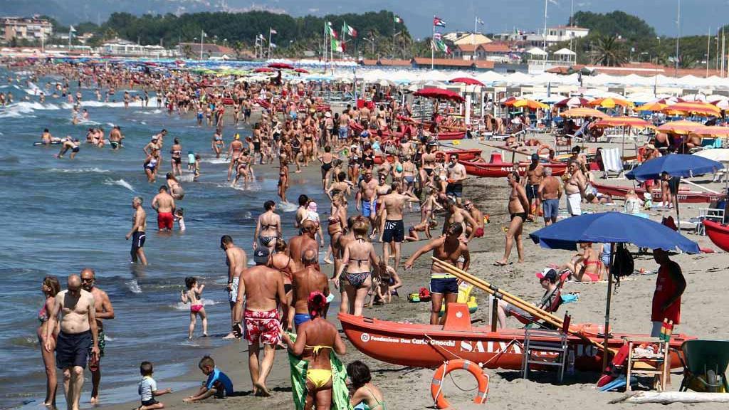 Uno scorcio della spiaggia di Marina