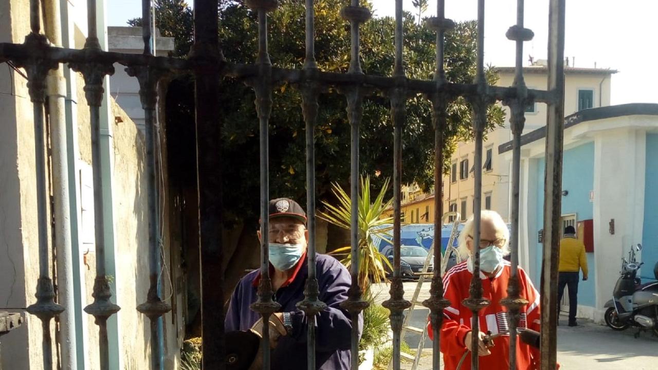 I lavori al cancello dell'Arena Astra