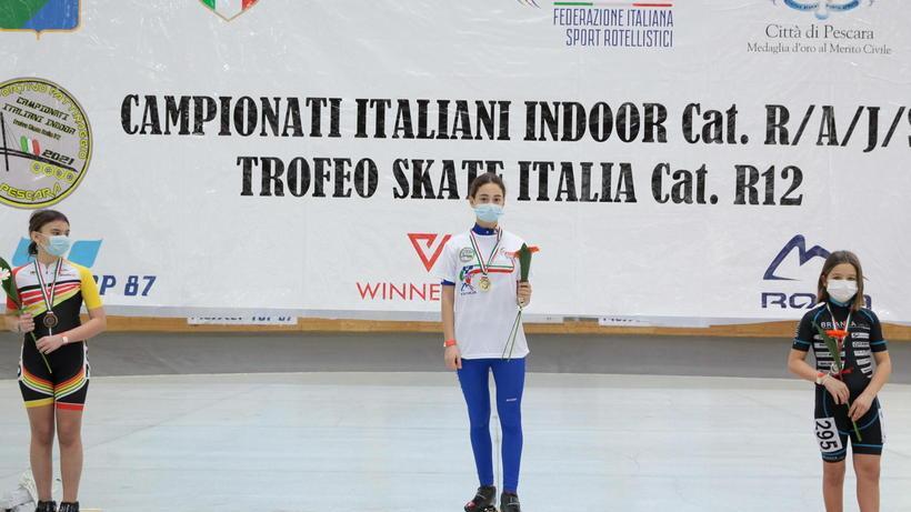 Ilaria Serpa, 12 anni di Carrara conquista il titolo italiano nel pattinaggio Skate