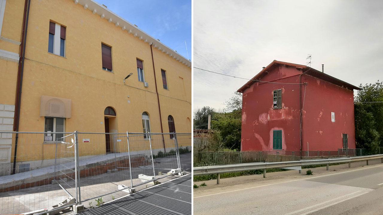 Il resto della prefettira e la casa ex Anas di Principina a Terra