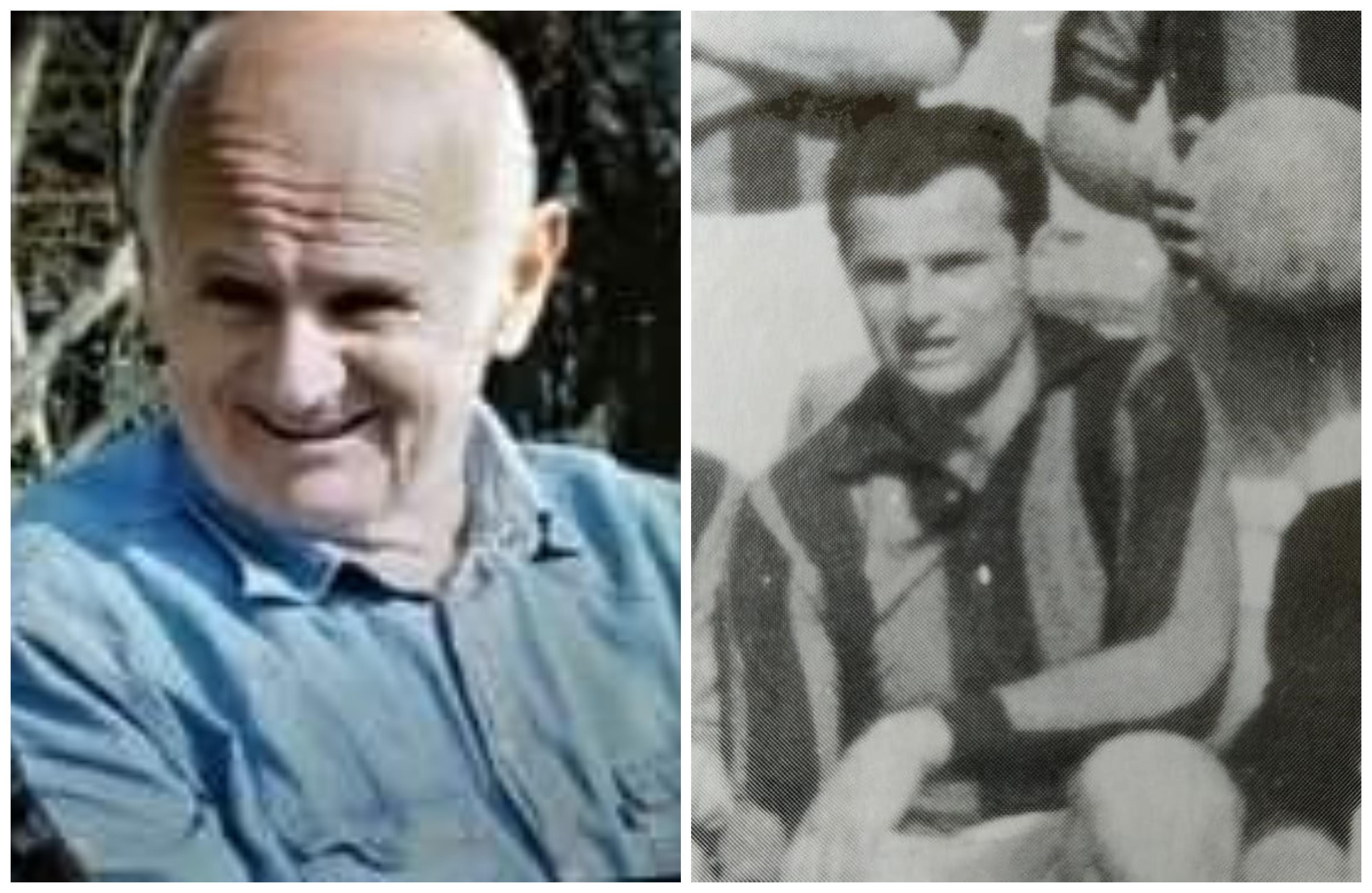 Gianfranco Taddei in una foto recente e quando vestiva la maglia del San Miniato