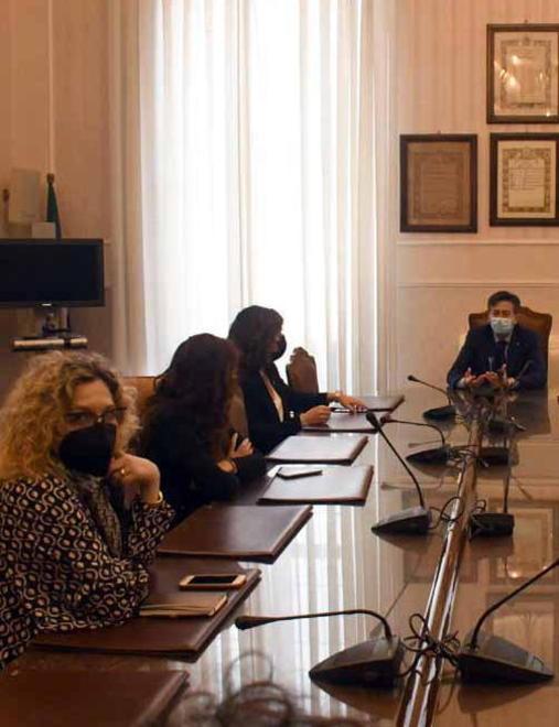 Il tavolo istituzionale con il prefetto