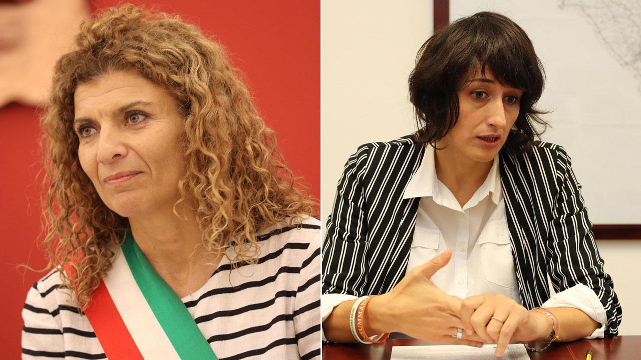 A destra la sindaca di Monsummano Simona De Cavo  a destra Elena Sniimberghi (vicesindaco e assessore alla Cultura, turismo e pubblica istruzione)