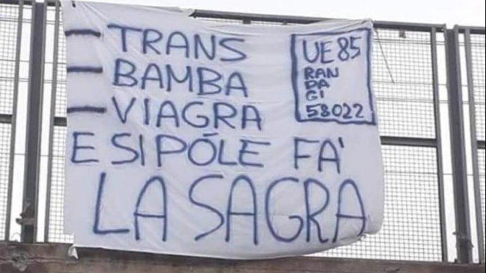 Dopo lo striscione, tante chiacchiere e nessuna denuncia