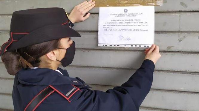 Comacchio, non rispetta il dpcm: bar Anna chiuso per 5 giorni