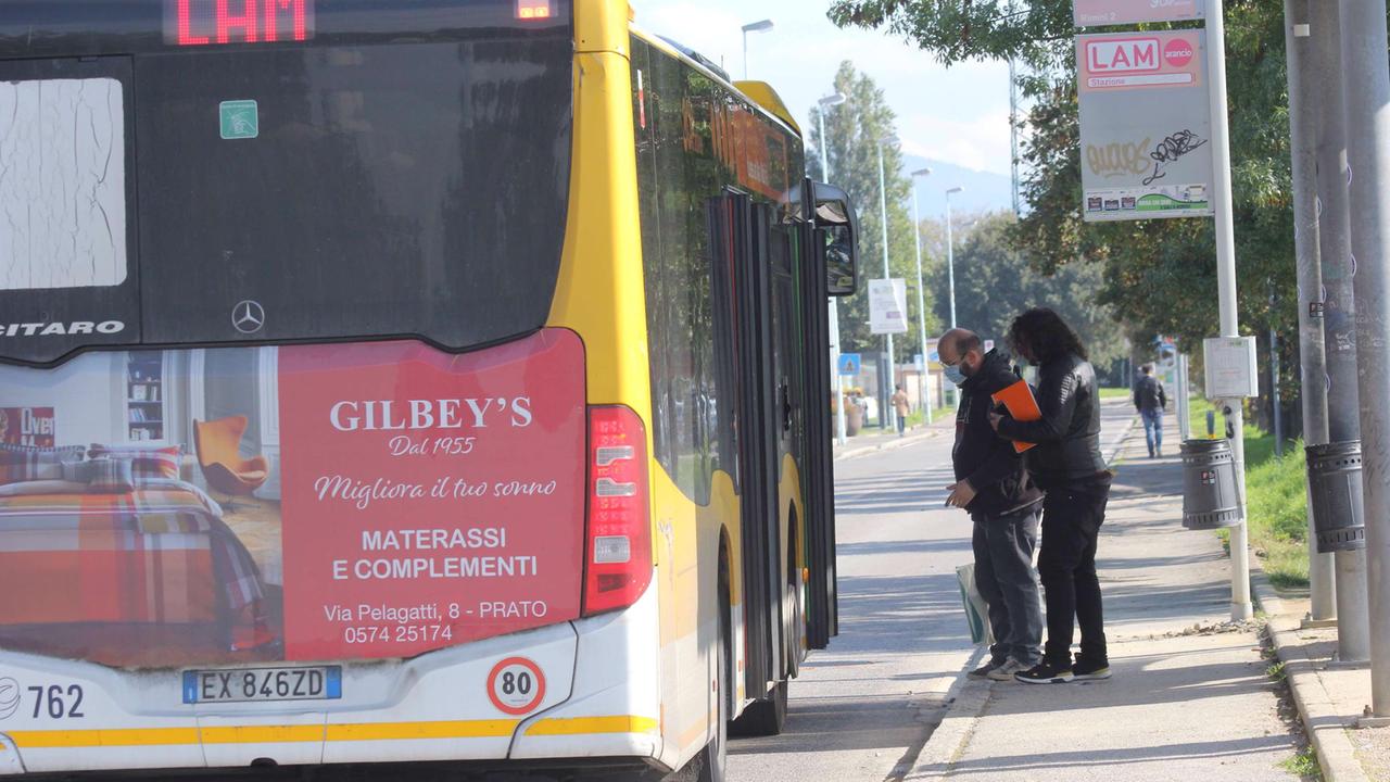 Un autobus della Cap in servizio a Prato