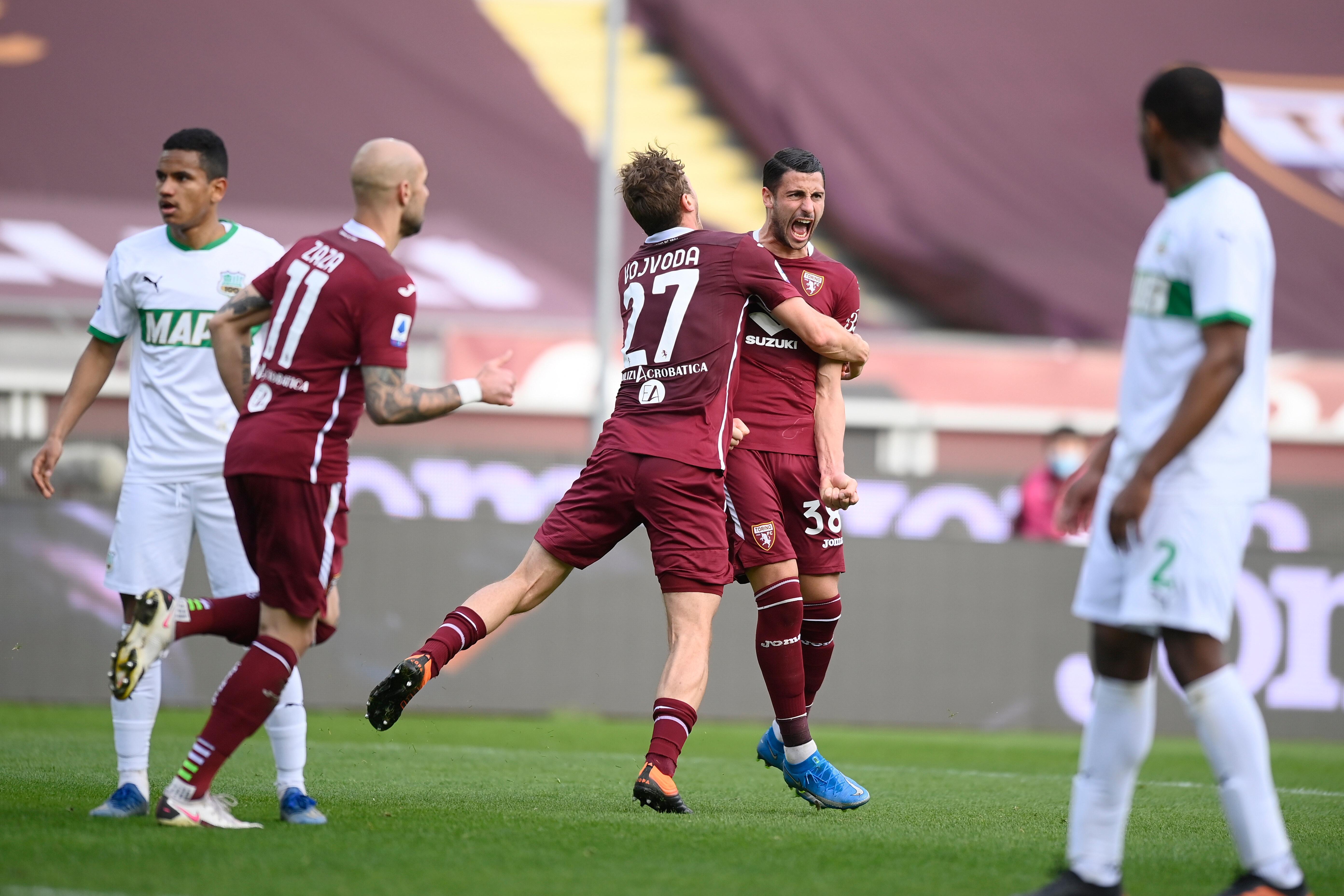 Follia Sassuolo: avanti 2-0 torna sconfitto da Torino