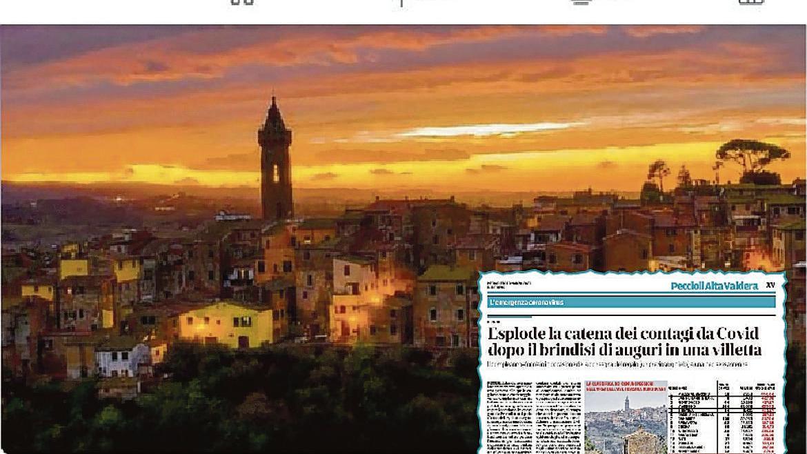 La pagina Facebook “Sei di Peccioli se” e quella del Tirreno con la notizia del compleanno