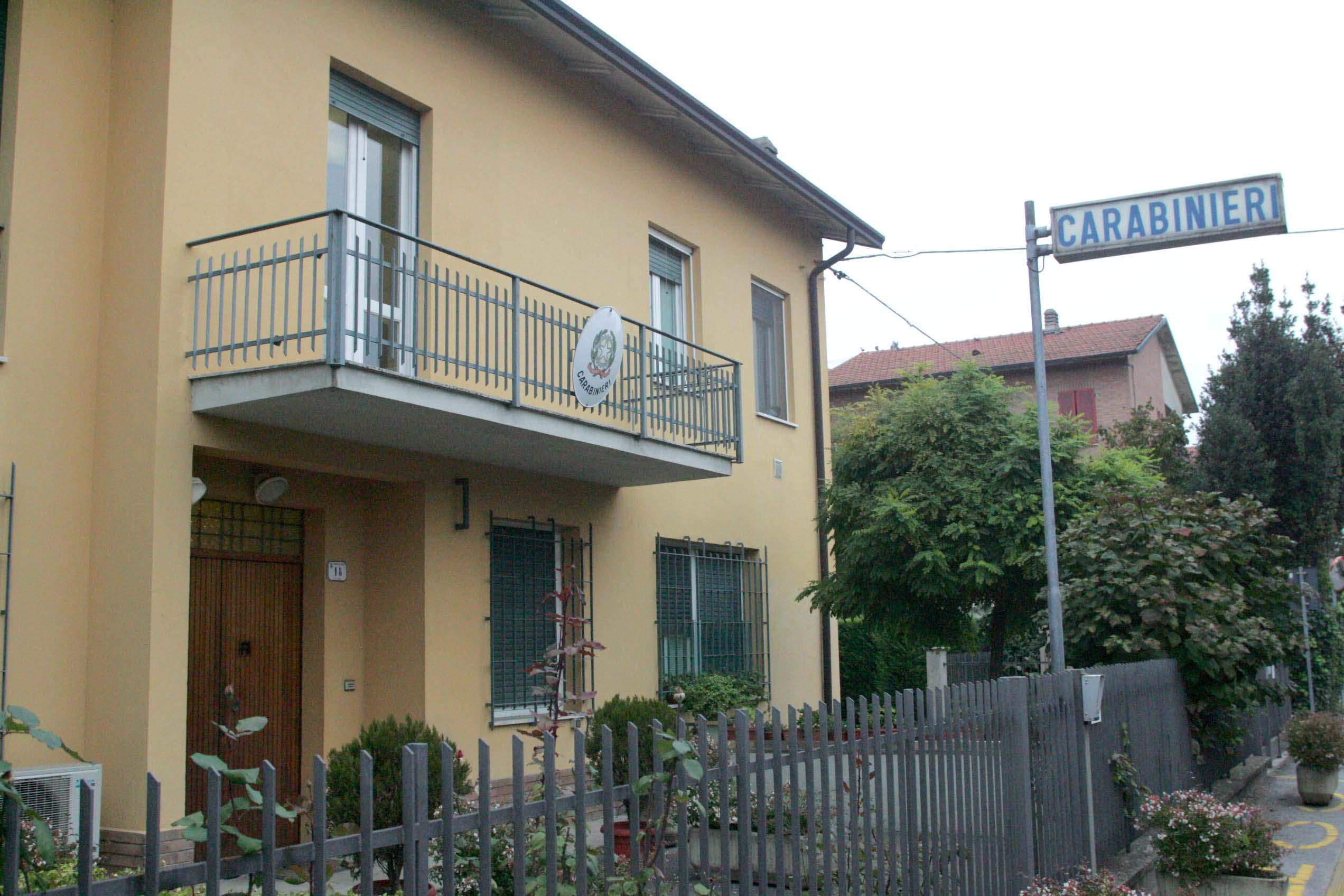 La caserma dei carabinieri di Luzzara