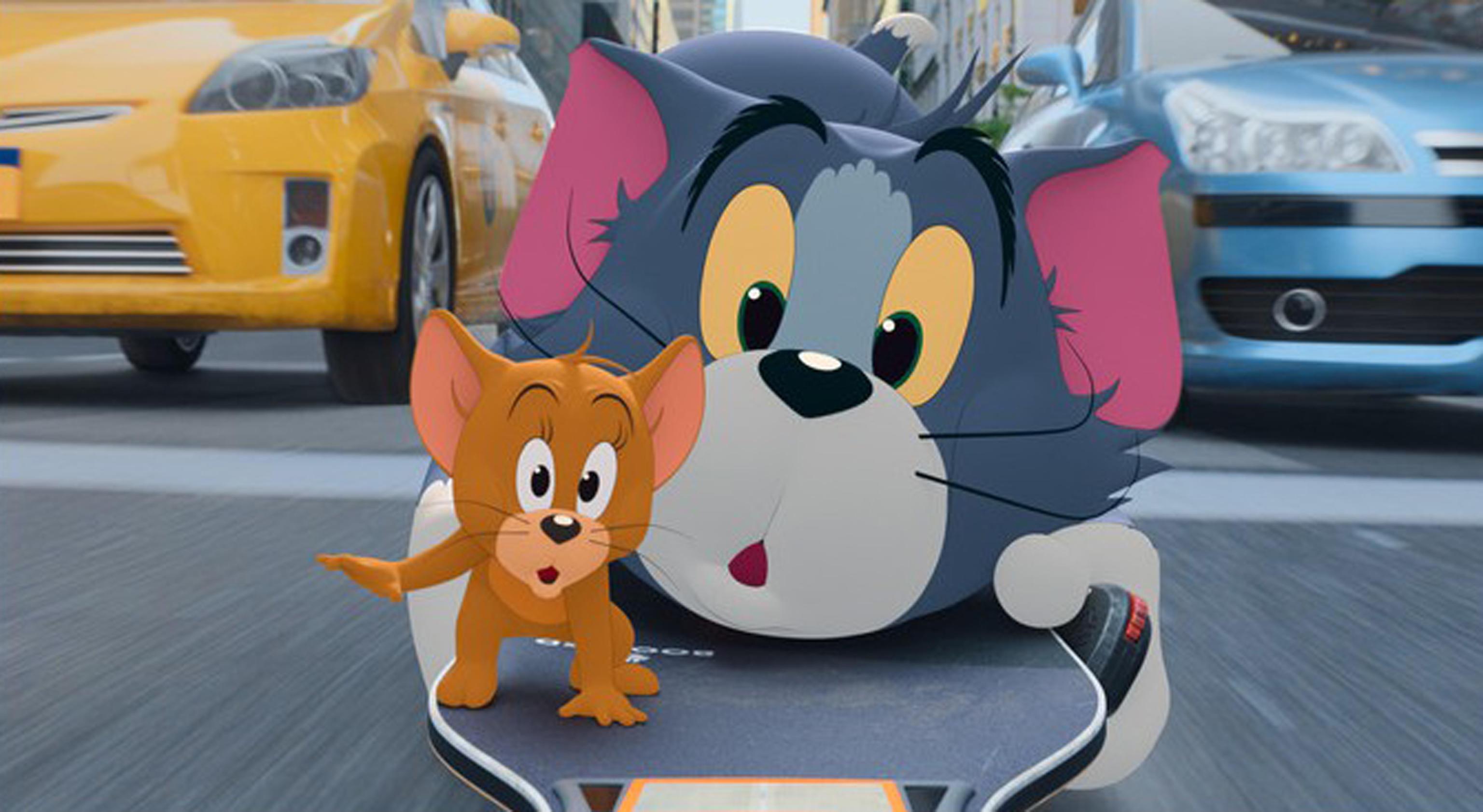 Un frame dal nuovo film “Tom & Jerry” ora disponibile su varie piattaforme