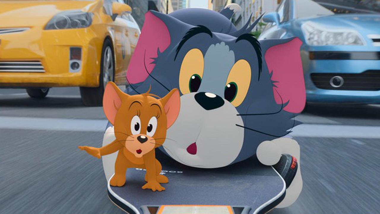 Un frame dal nuovo film “Tom & Jerry” ora disponibile su varie piattaforme