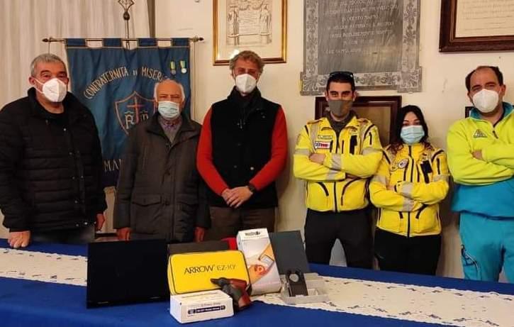 Donate nuove strumentazioni alla Misericordia di Manciano