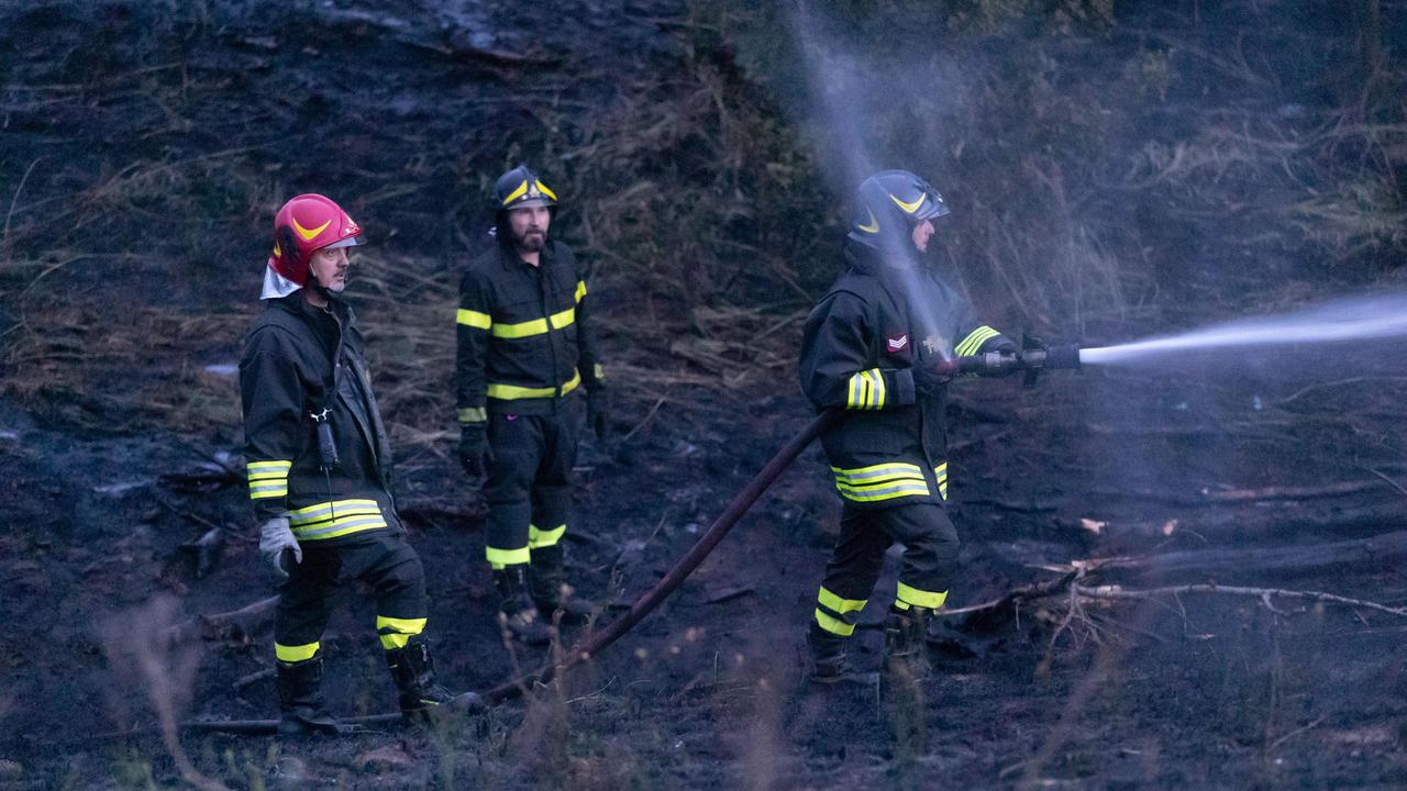 Fiamme in un container abbandonato ad Altopascio