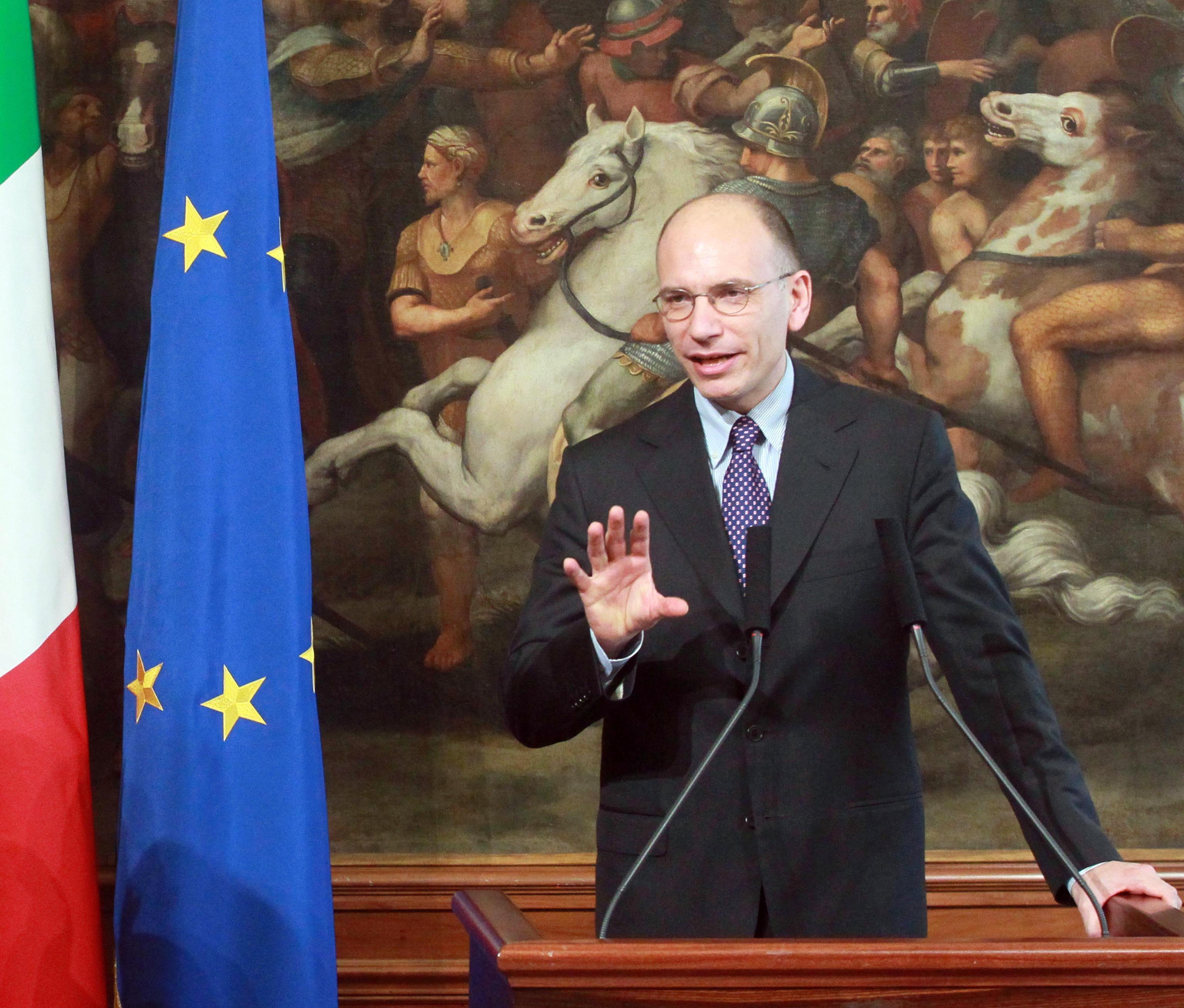 Letta a palazzo Chigi nel 2013