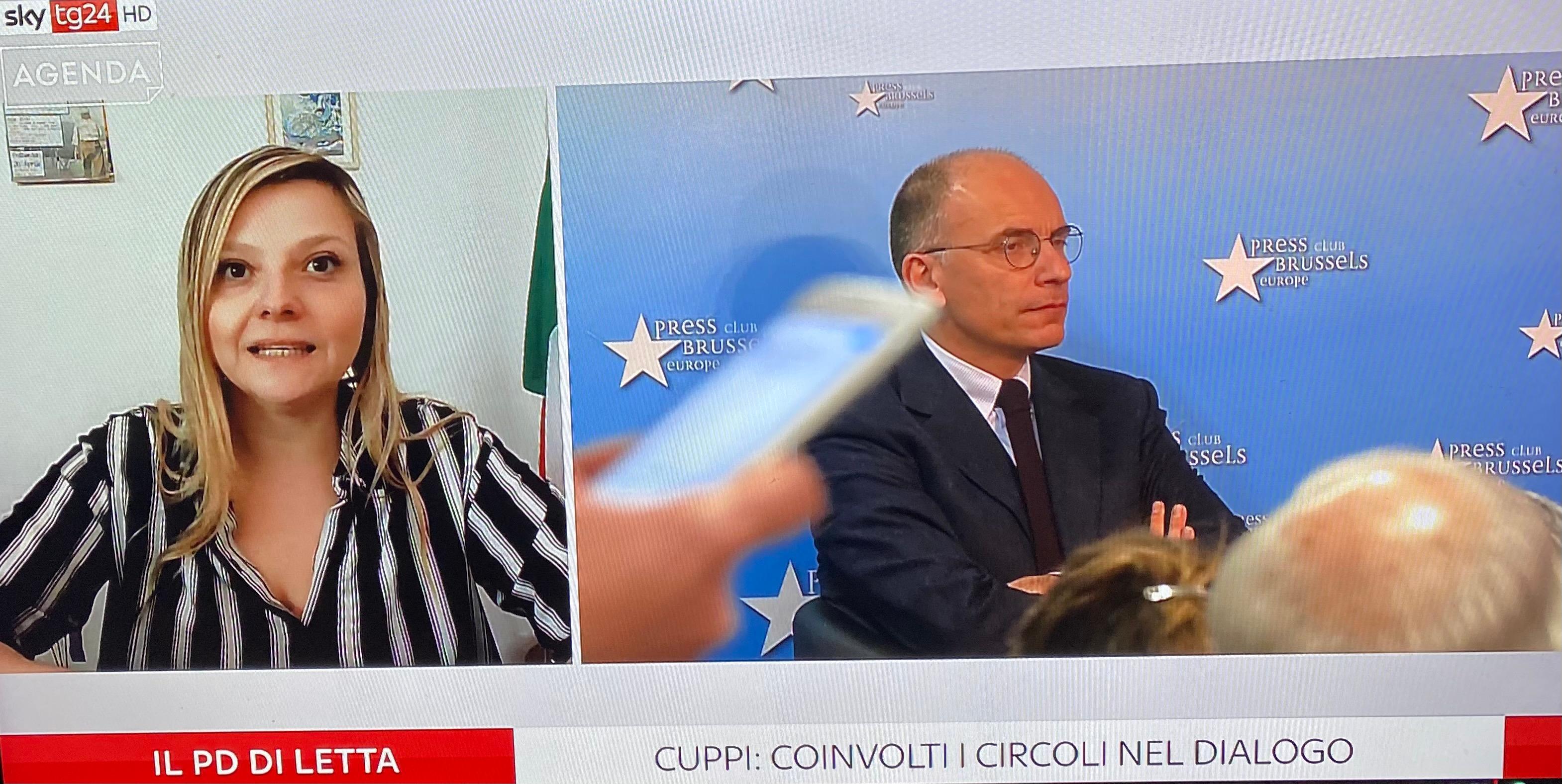 Valentina Cuppi intervistata da Sky Tg 24