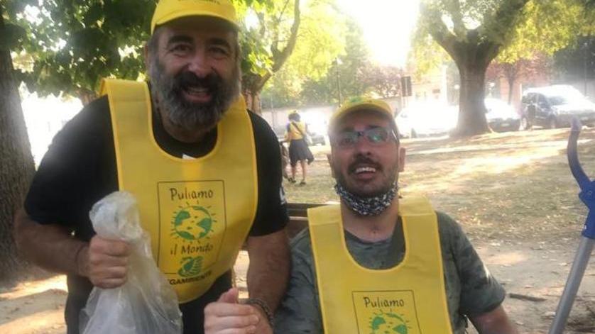 Il maestro Giorgio Barchesi con Andrea