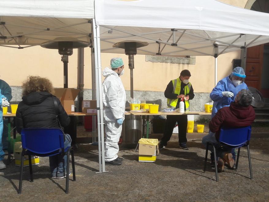 Un momento dello screening “Territori sicuri” nel comune di Roccastrada