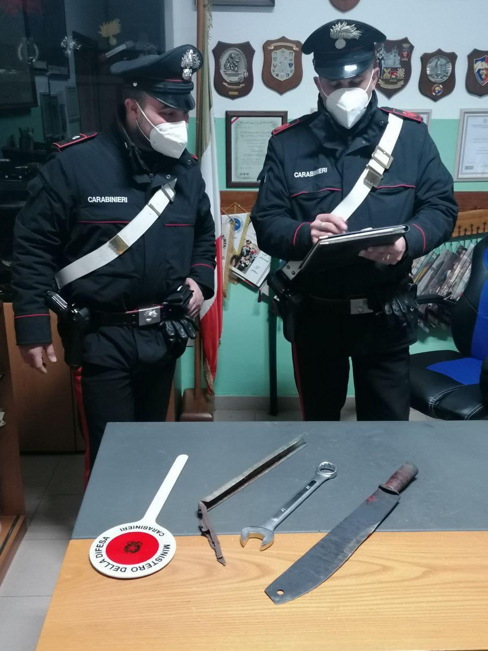 Rissa con il machete, quattro denunciati