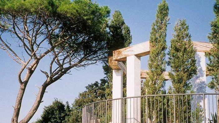 Il punto di osservazione panoramico della Castellaccia a Peccioli