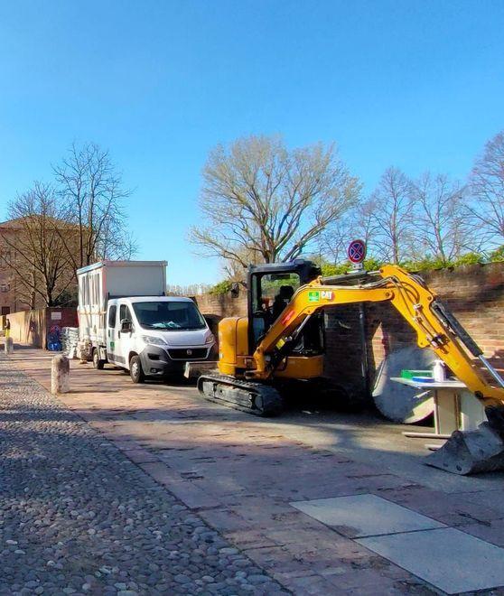 Nuovo marciapiede in corso Ercole d’ Este