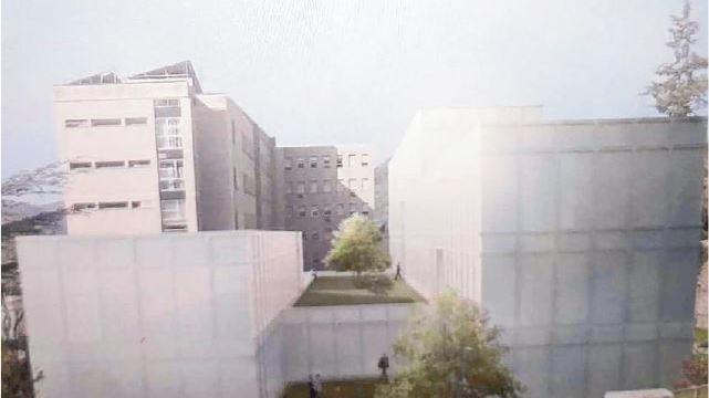 Un rendering del progetto del nuovo edificio adiacente al Monoblocco