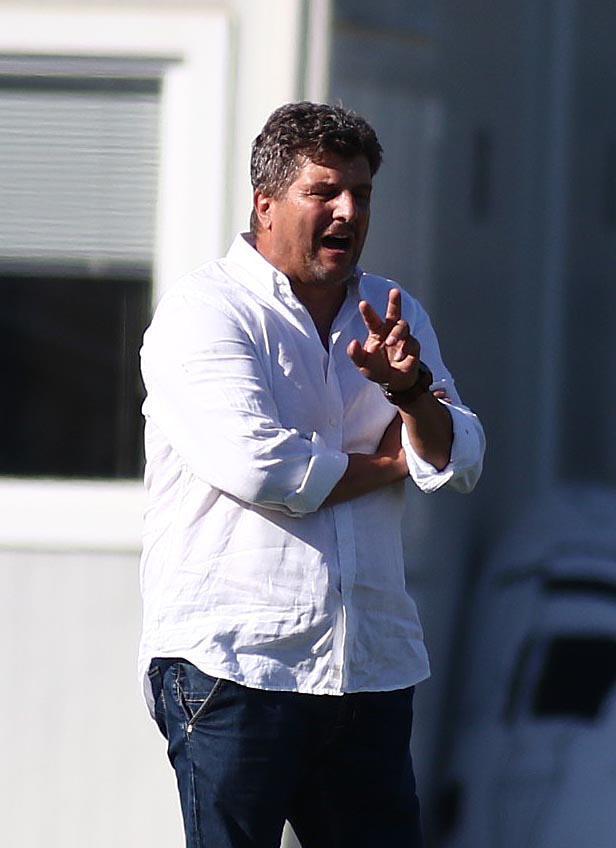Carrarese, mister Baldini ha diretto l'allenamento