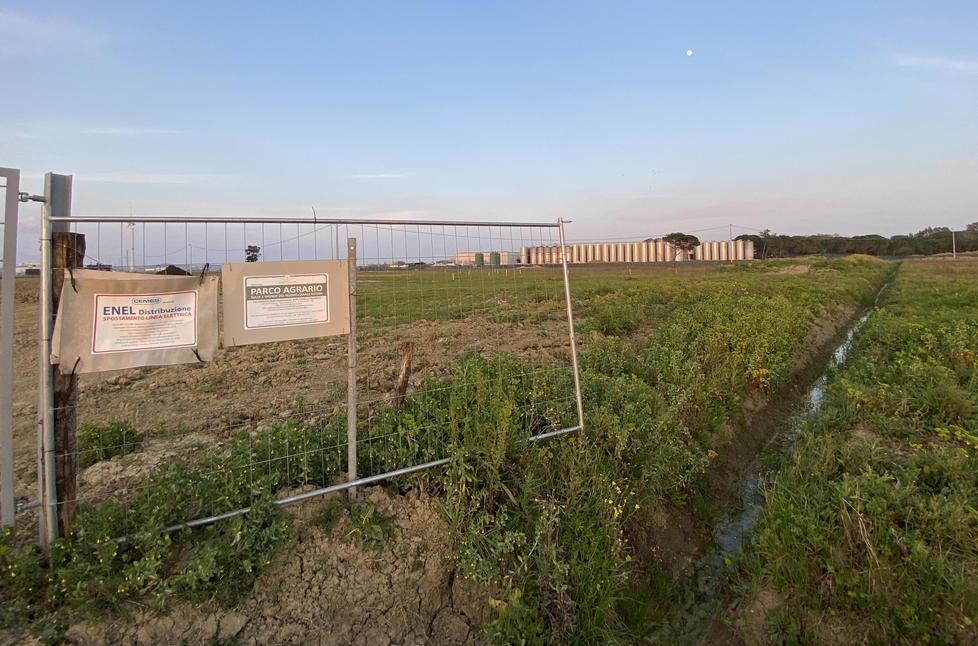 L’area del cantiere che prevede anche l’allargamento del rio Rotina, riducendo i rischi di fuoriuscita delle acque