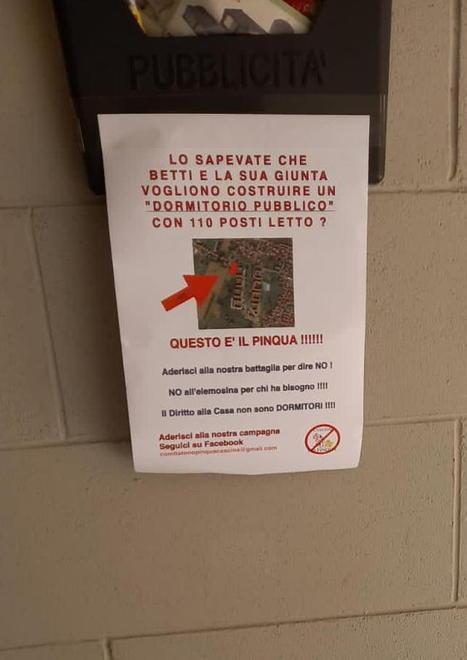 Comitato e volantini contro il Pinqua