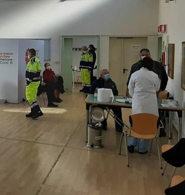 Punto vaccini attivato nella sala “Carletti”