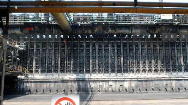 La cokeria nel 2008, quando era ancora in funzione