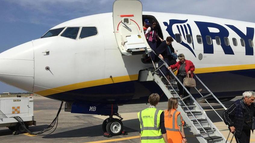 Un volo Ryanair al Galilei