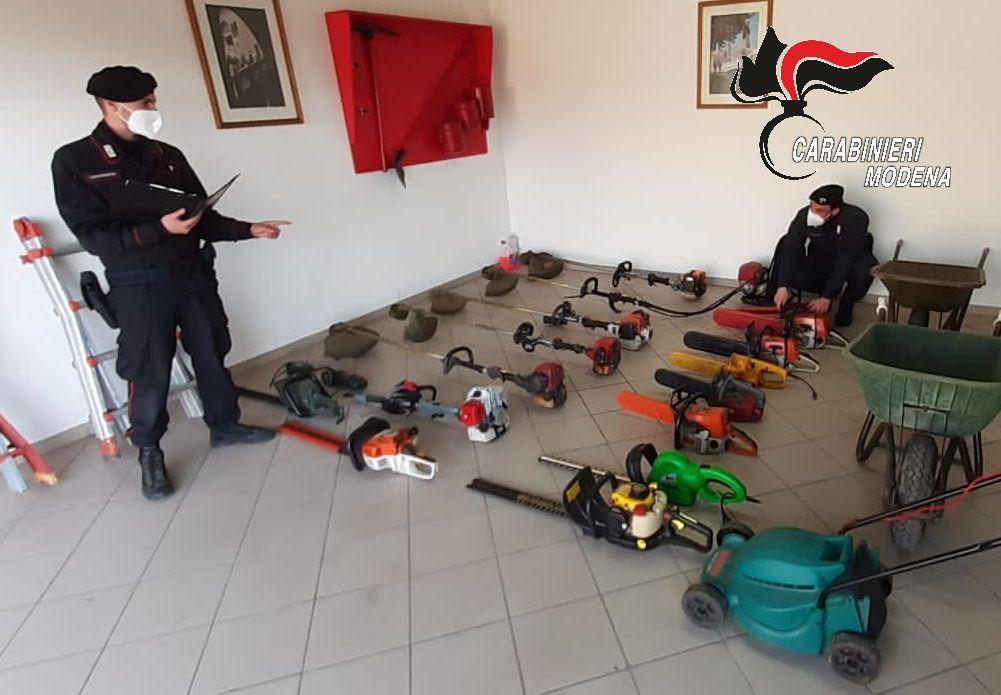 Serramazzoni. Anziano aveva in casa attrezzi da lavoro rubati 