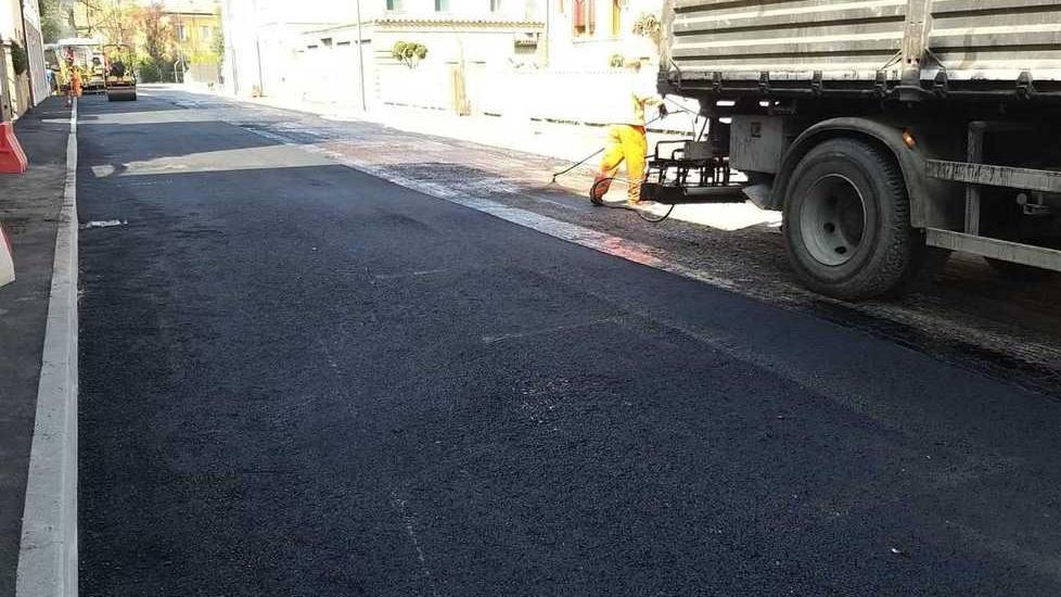 Oggi i lavori in via Garibaldi