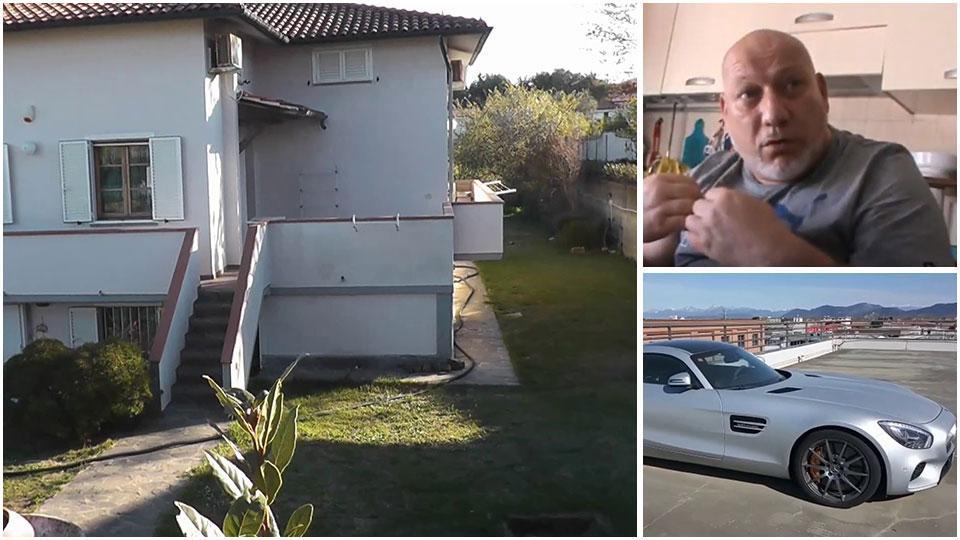 La villa di Montenero sequestrata e una delle “supercar” sequestrate il 22 marzo scorso dalla guardia di finanza di Livorno a uno dei due imprenditori