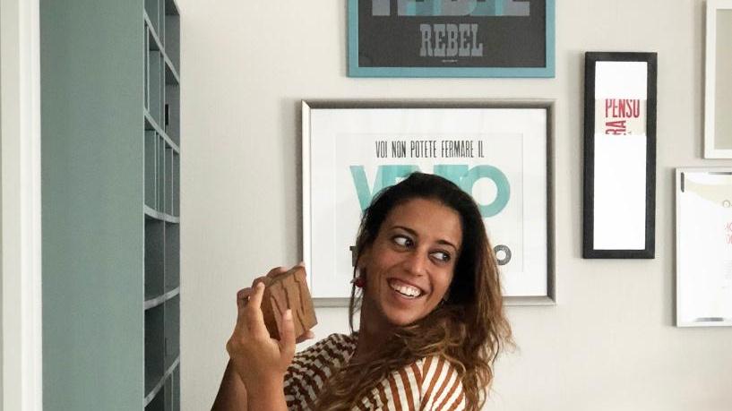 Martina si è costruita una tipografia in casa