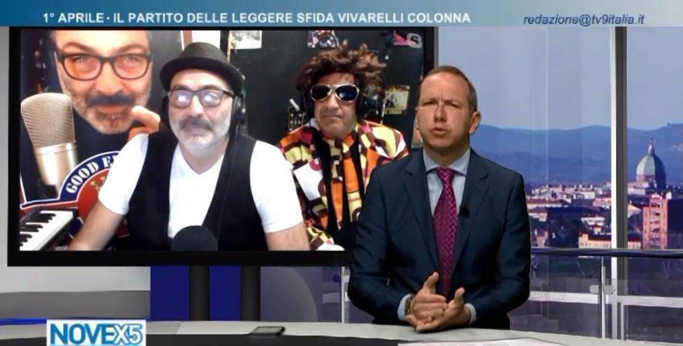 Il Conte Max candidato sindaco Scherzo riuscito in diretta tv 