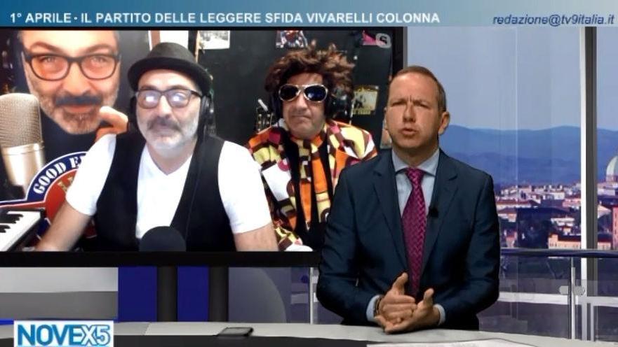 Il Conte Max candidato sindaco Scherzo riuscito in diretta tv