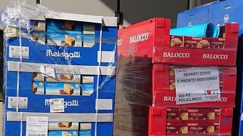 Colombe solidali agli ospedali