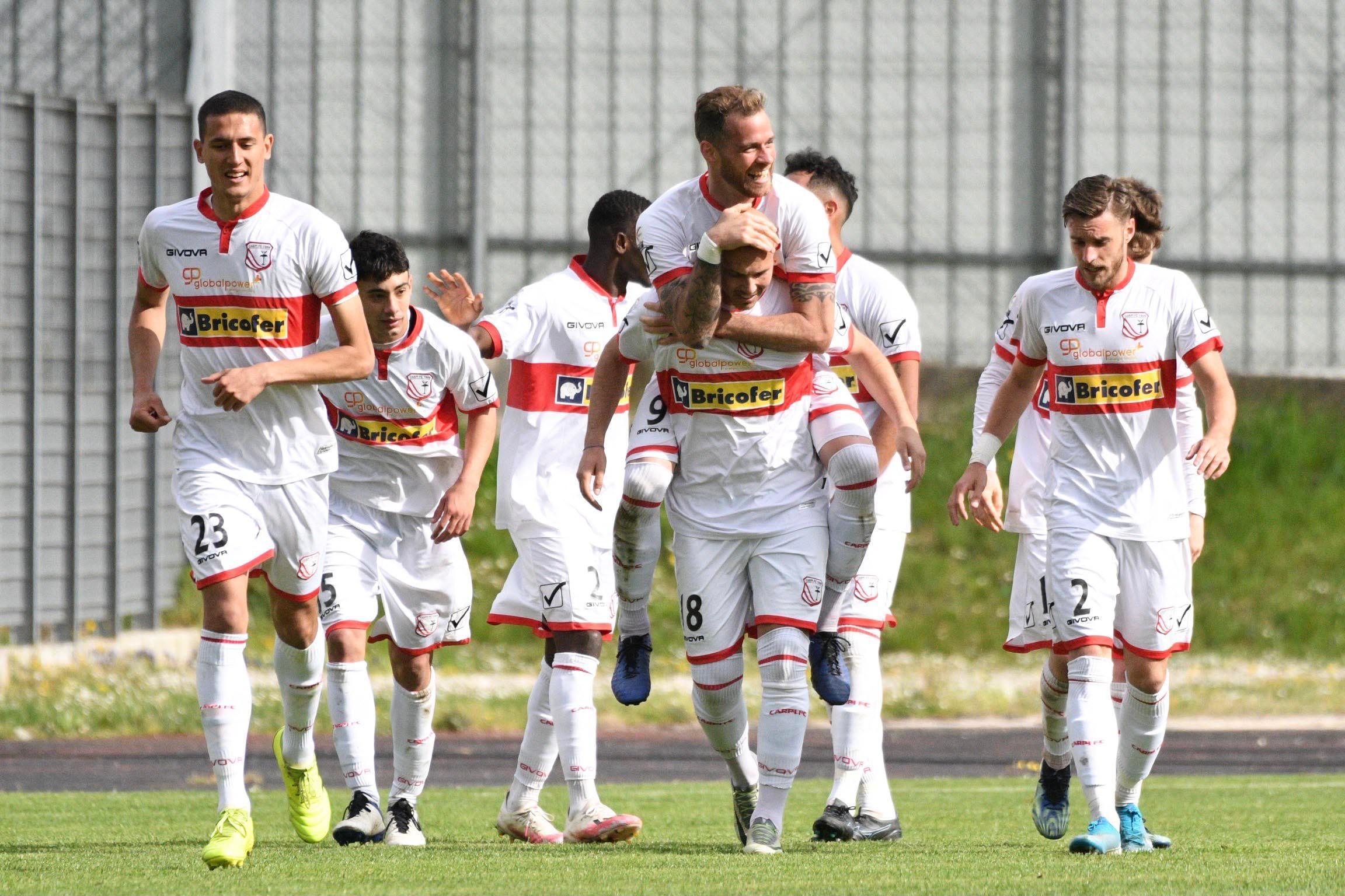 Colpo salvezza del Carpi: poker a Gubbio