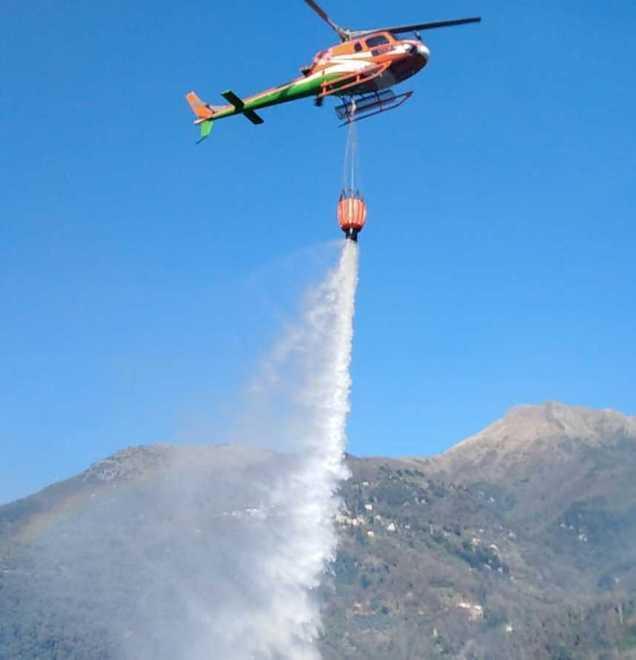Il fuoco distrugge un ettaro di terreno