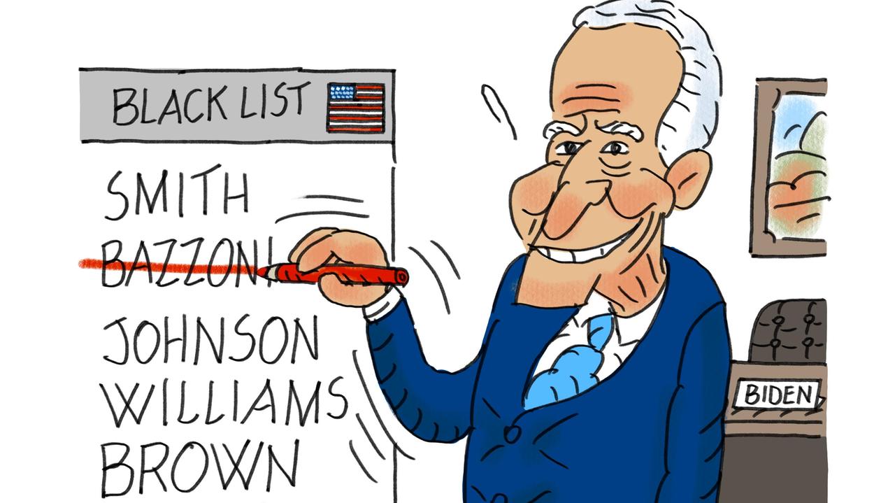 La vignetta di Gef: omonimia e un Bazzoni finisce nella lista nera degli Usa