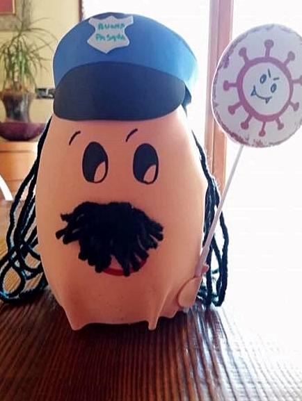 Contro il Covid c’è l’Uovo-poliziotto 