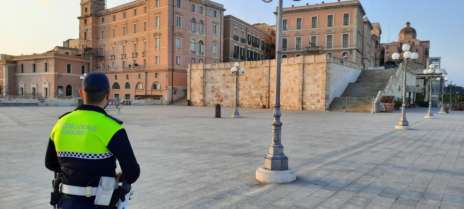 Cagliari, controlli della polizia locale: dieci sanzionati