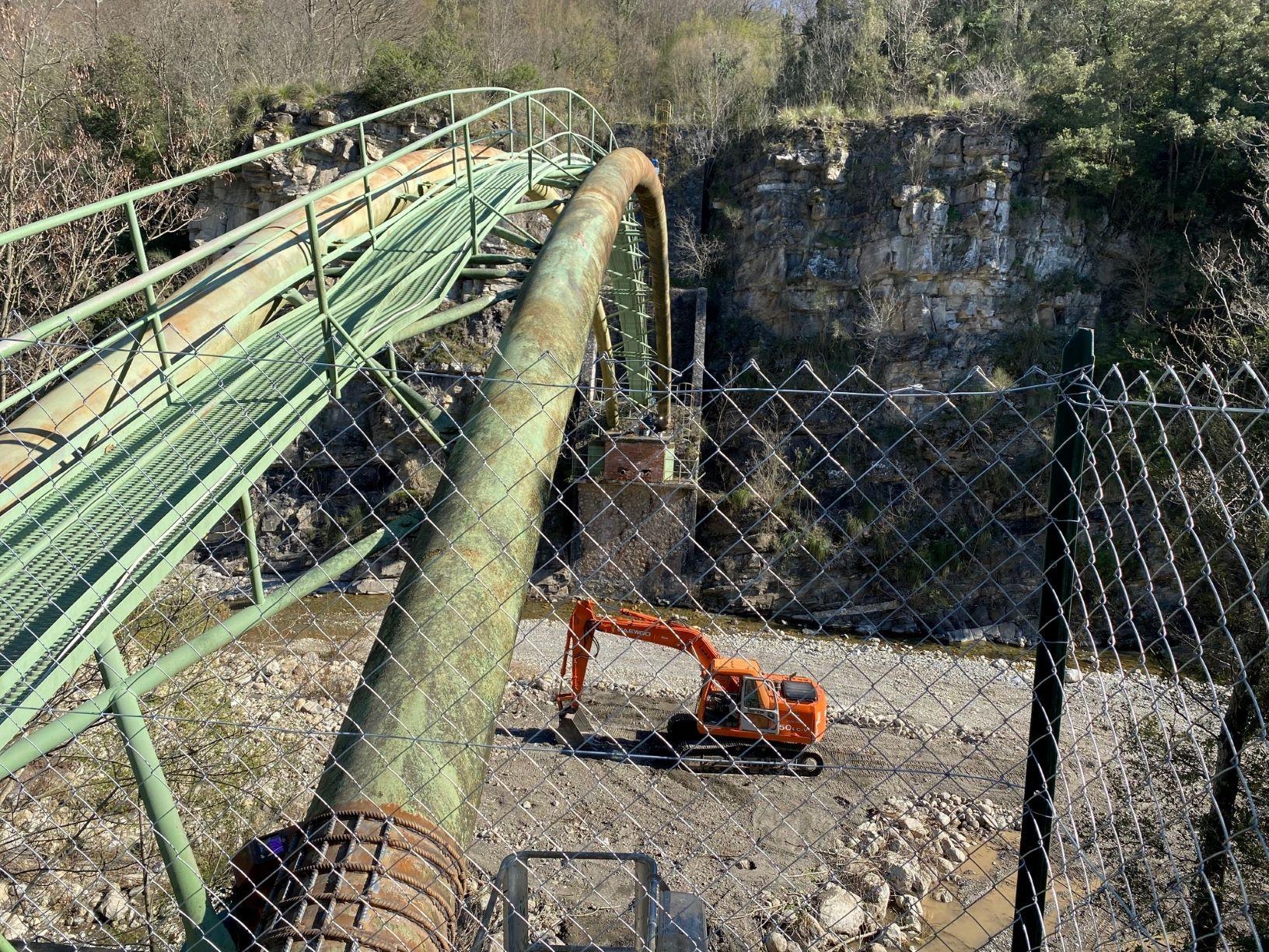 I lavori allo Scoglietto sulla dorsale Fiora