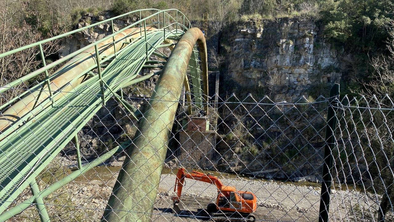 I lavori allo Scoglietto sulla dorsale Fiora