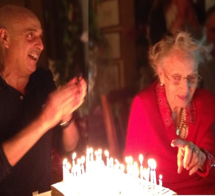 «Tanti auguri» vip per i 100 anni di mamma Brosio 