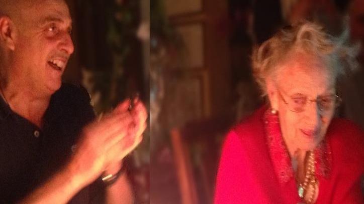 «Tanti auguri» vip per i 100 anni di mamma Brosio