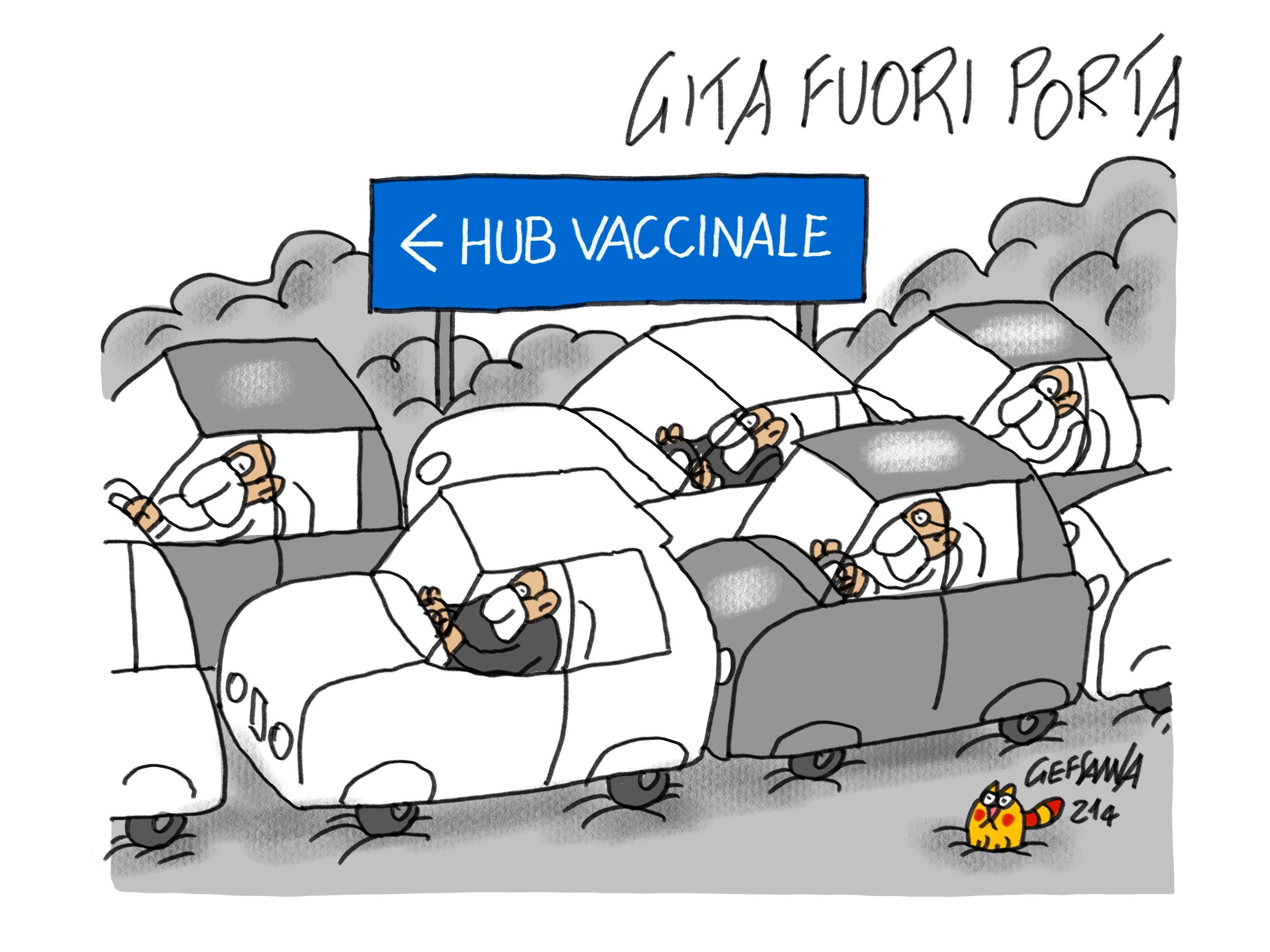 La vignetta di Gef - Vella: «Solo con l'immunizzazione usciremo dal caos»
