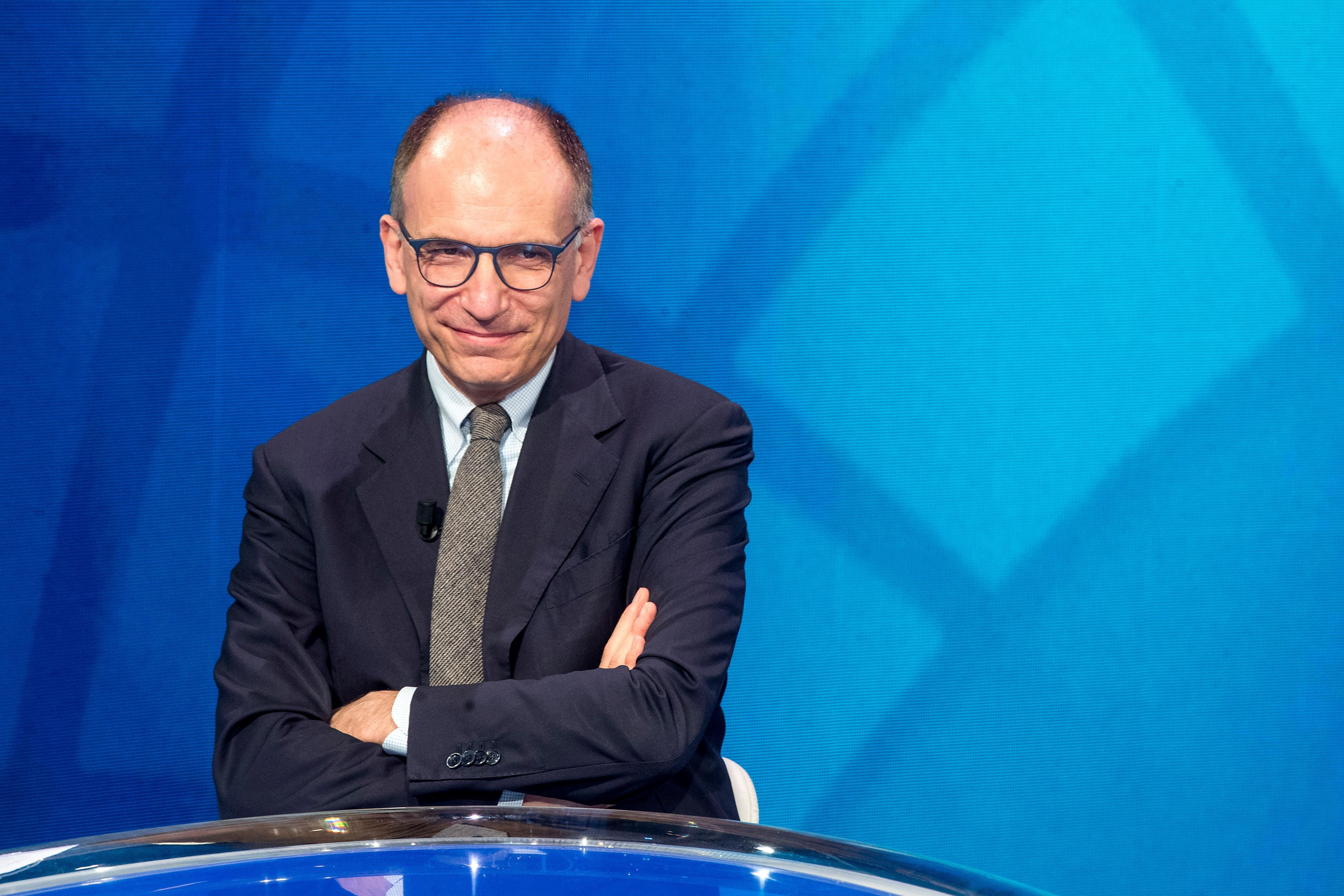 Il segretario del Pd, Enrico Letta